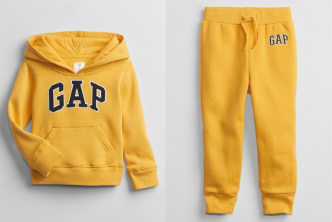 Спортивный костюм GAP на флисе 1159760109 (Желтый, 84-91)