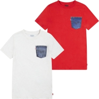 Набор из 2 детских футболок Levi's 1159801268 (Белый/Красный, S)