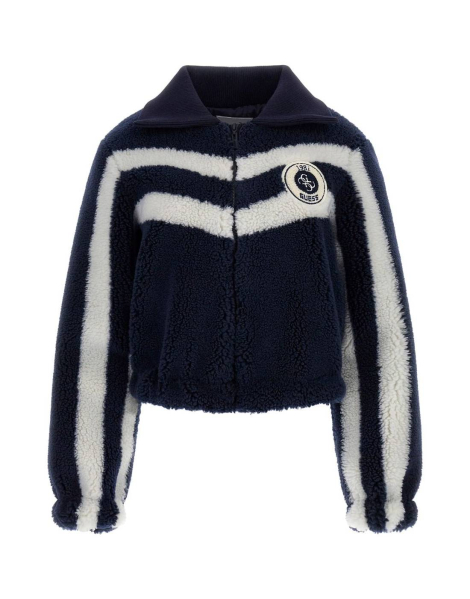 Женская куртка GUESS шерпа 1159838875 (Синий L)