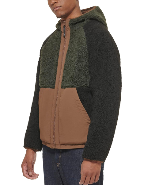 Мягкая куртка Levi's из шерпы 1159843847 (Зеленый S)