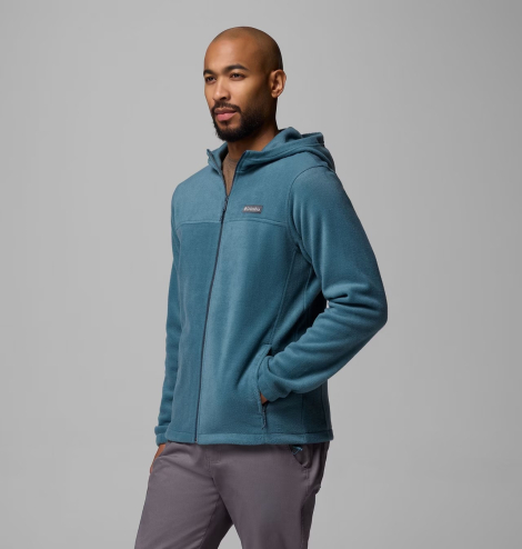 Мужская флисовая куртка Columbia с капюшоном 1159848403 1159848412 (Бирюзовый L)