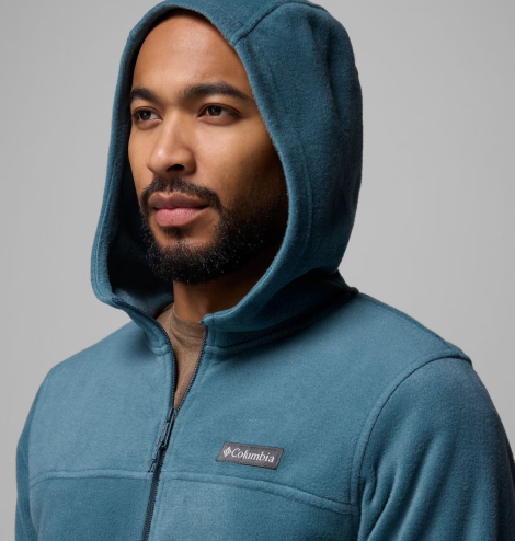 Мужская флисовая куртка Columbia с капюшоном 1159848403 1159848412 (Бирюзовый L)