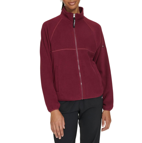 Флісова куртка Tommy Hilfiger жіноча толстовка 1159850165 (Бордовий XL)