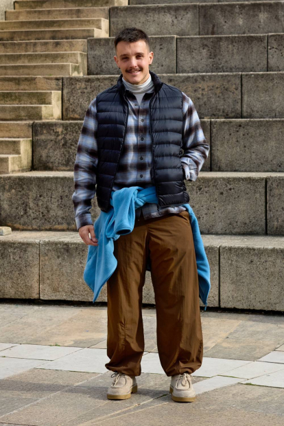 Флісова куртка UNIQLO 1159851103 (Блакитний M)