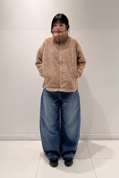 Куртка на молнии UNIQLO из искусственного меха 1159851472 (Коричневый XL)