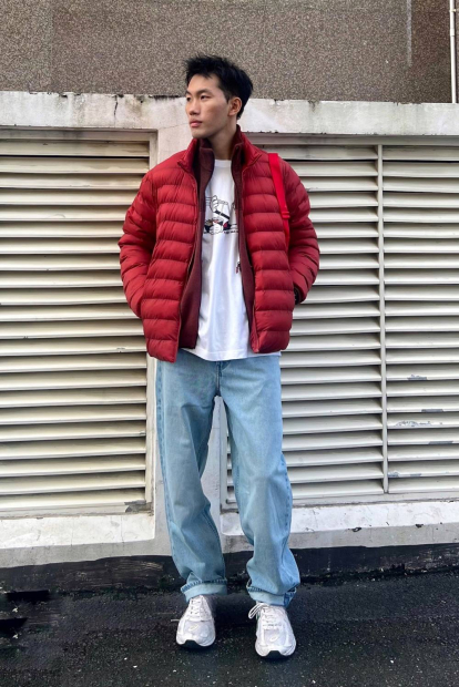 Флисовая куртка Uniqlo 1159851851 (Бордовый M)