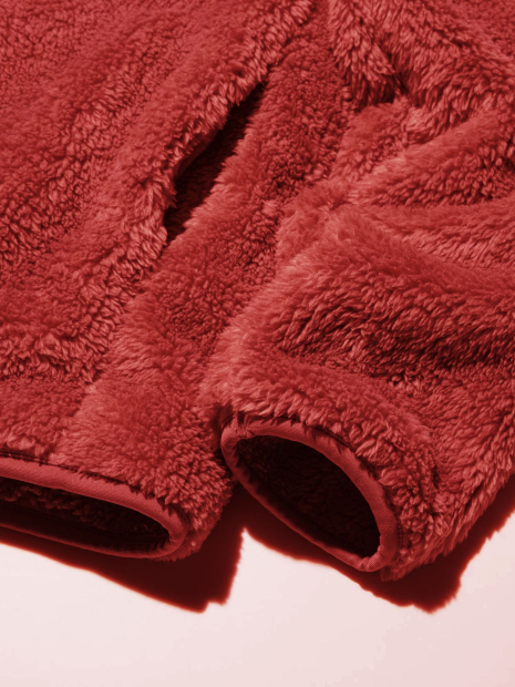 Куртка на блискавці UNIQLO зі штучного хутра 1159854279 (Червоний M)