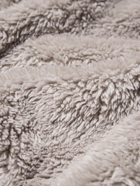 Хутряна куртка Uniqlo на блискавці 1159855351 (Бежевий XXL)