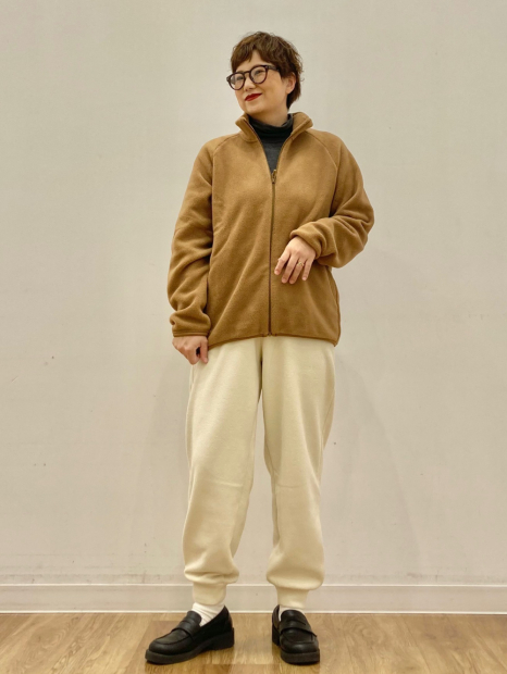 Флисовая куртка на молнии UNIQLO 1159855891 (Коричневый M)