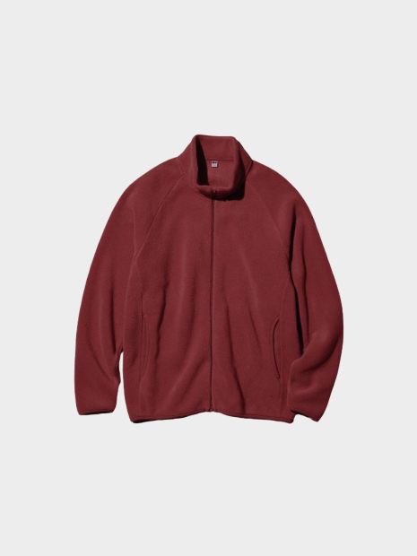 Флисовая куртка на молнии UNIQLO 1159855932 (Бордовый XXL)