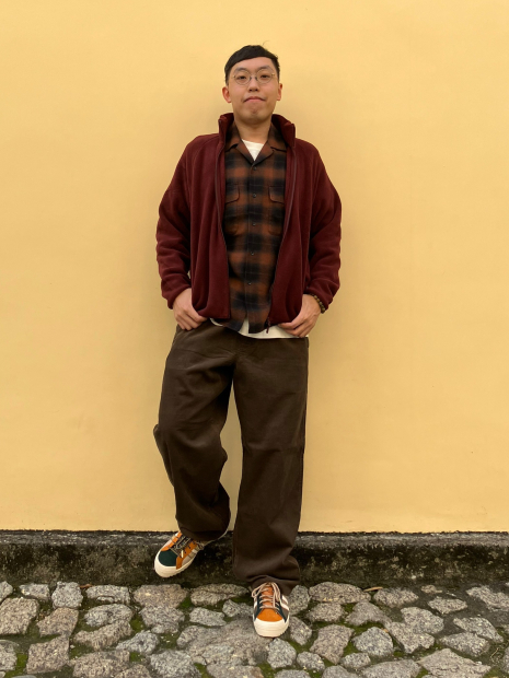 Флисовая куртка на молнии UNIQLO 1159855932 (Бордовый XXL)