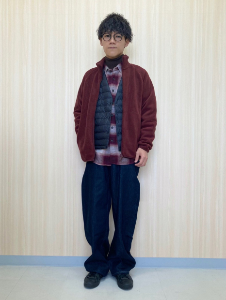 Флисовая куртка на молнии UNIQLO 1159855932 (Бордовый XXL)