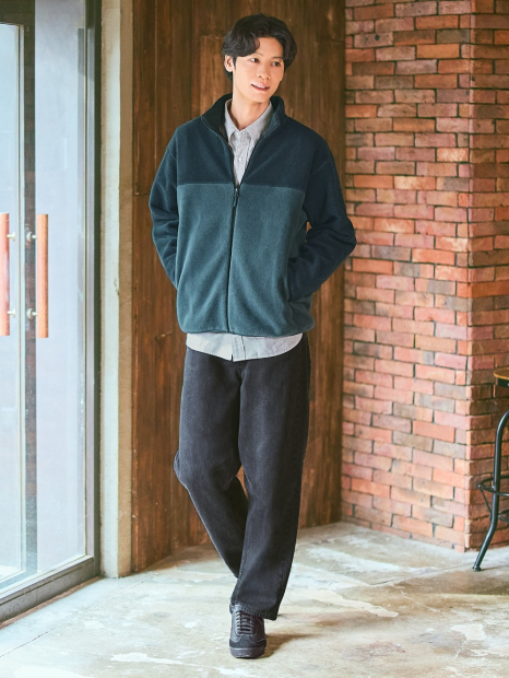 Флисовая куртка Uniqlo 1159856895 (Синий XXL)