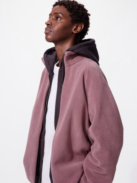 Флисовая куртка на молнии UNIQLO 1159857684 (Розовый L)
