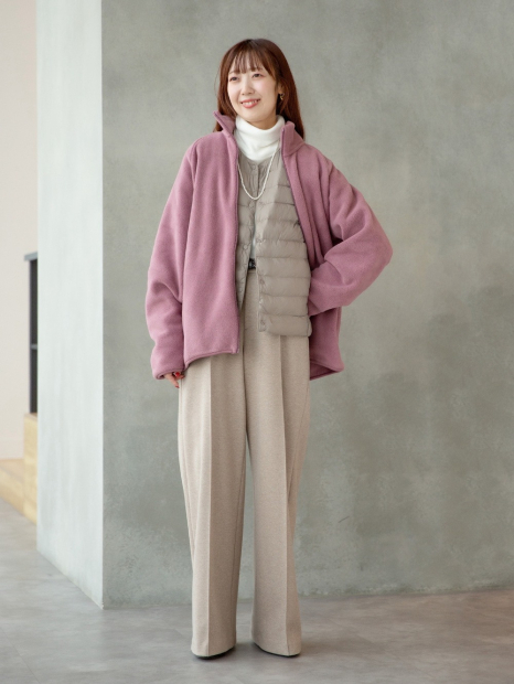 Флисовая куртка на молнии UNIQLO 1159857684 (Розовый L)