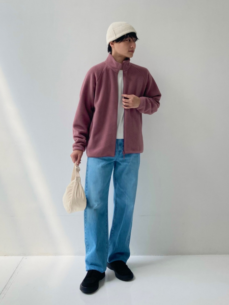 Флисовая куртка на молнии UNIQLO 1159857684 (Розовый L)