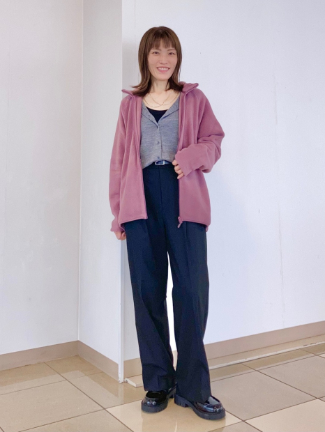 Флисовая куртка на молнии UNIQLO 1159857684 (Розовый L)