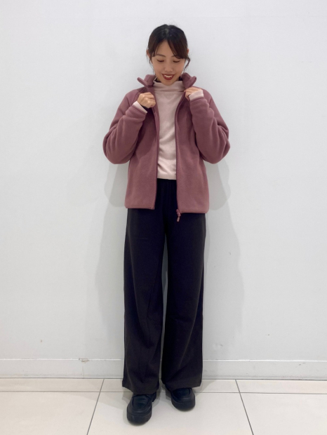 Флисовая куртка на молнии UNIQLO 1159857684 (Розовый L)