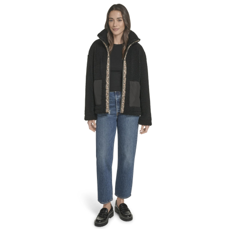 Жіноча куртка Levi's із шерпи 1159861491 (Чорний S)