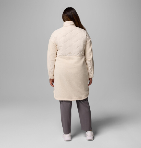 Женская удлинённая флисовая куртка Columbia 1159861811 (Молочный L)