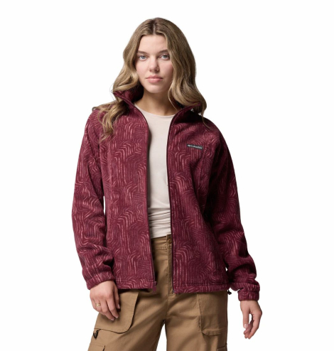 Жіноча флісова куртка Columbia 1159887814 (Бордовий XL)
