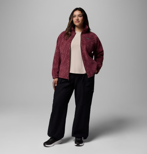 Жіноча флісова куртка Columbia 1159887814 (Бордовий XL)