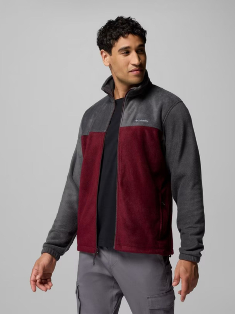 Мужская флисовая куртка Columbia 1160776675 (Красный/Серый XXL)