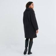 Плюшевое пальто Uniqlo Teddy на флисе 1159798762 (Серый, XS)