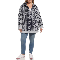 Женская меховая куртка Tommy Hilfiger шерпа 1159846300 (Голубой 2X)