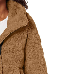 Жіноча куртка Calvin Klein зі штучної шерпи 1159838293 (Коричневий XL)