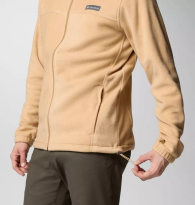 Мужская флисовая куртка Columbia с капюшоном 1159848399 (Бежевый 3X)