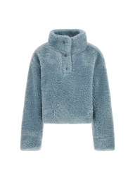 Женская меховая куртка Guess на пуговицах 1159850193 (Голубой L)