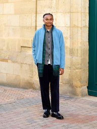 Флисовая куртка на молнии UNIQLO 1159851103 (Голубой M)