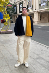 Куртка на молнии UNIQLO из искусственного меха 1159851470 (Синий XXL)