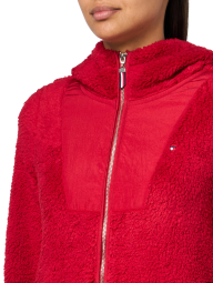 Куртка из шерпы Tommy Hilfiger с капюшоном 1159851738 (Красный XL)