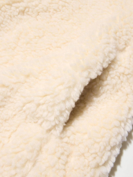 Куртка на молнии UNIQLO из искусственного меха 1159852027 (Молочный S)