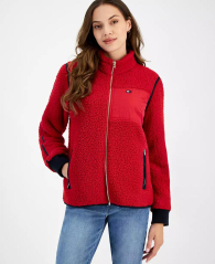 Куртка из шерпы Tommy Hilfiger на молнии 1159852175 (Красный XL)