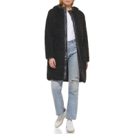 Женская удлиненная парка Levi's из шерпы 1159853976 (Черный XL)