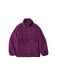 Куртка на молнии UNIQLO из искусственного меха 1159855899 (Фиолетовый S)