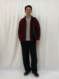 Флисовая куртка на молнии UNIQLO 1159855932 (Бордовый XXL)