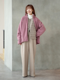 Флисовая куртка на молнии UNIQLO 1159857684 (Розовый L)