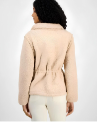 Женская куртка из экомеха Tommy Hilfiger шерпа 1159859890 (Бежевый S)