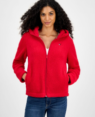 Куртка из шерпы Tommy Hilfiger с капюшоном 1159861211 (Красный XL)