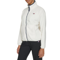 Женская куртка из экомеха Tommy Hilfiger на молнии 1159861621 (Молочный L)