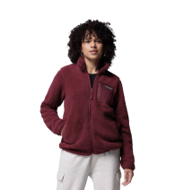 Жіноча куртка зі штучного хутра Columbia 1159863374 (Бордовий S)