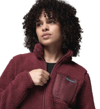 Жіноча куртка зі штучного хутра Columbia 1159863374 (Бордовий S)