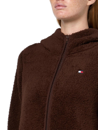 Куртка из шерпы Tommy Hilfiger с капюшоном 1159863956 (Коричневый XL)