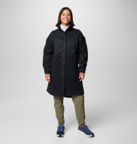 Женская удлинённая флисовая куртка Columbia 1159864564 (Черный XXL)
