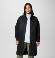 Женская удлинённая флисовая куртка Columbia 1159864564 (Черный XXL)