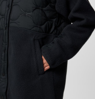 Женская удлинённая флисовая куртка Columbia 1159864564 (Черный XXL)